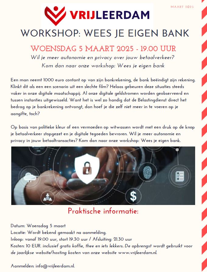 Flyer wees je eigen bank